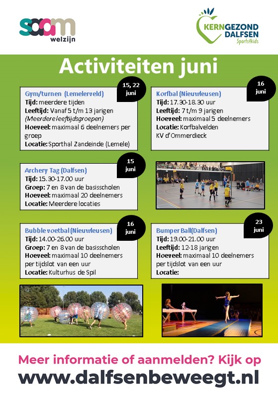 Sports4kids activiteiten in juni