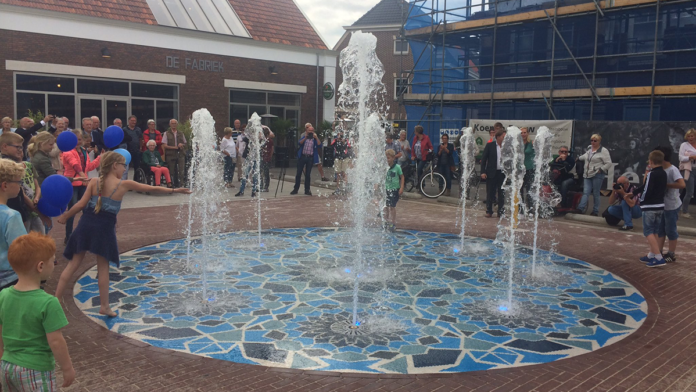 Gemeente Dalfsen vernieuwt deel fontein bij het Waterfront